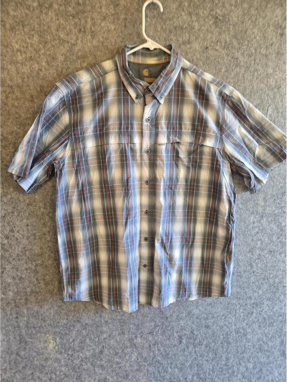 Carhart Force Relaxed Fit Button Up Shirt XL Work Outdoor